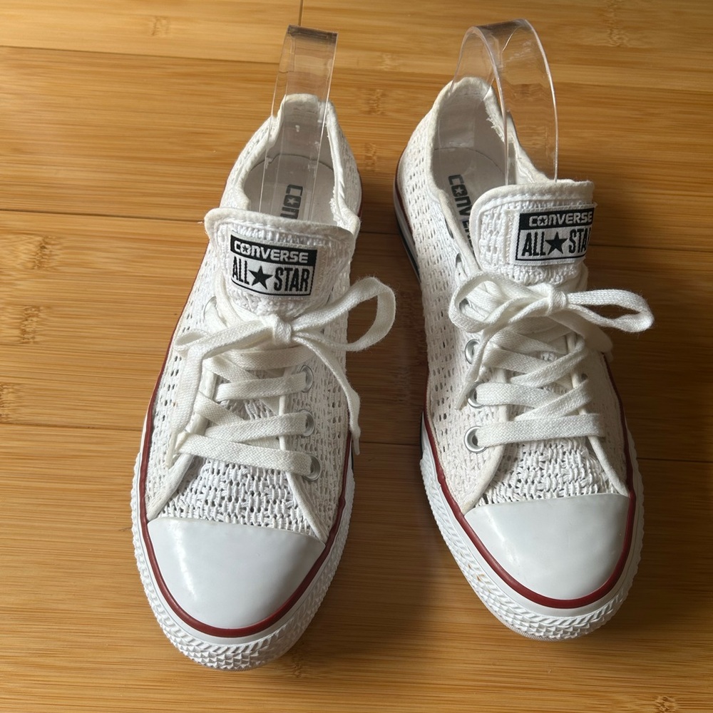 Converse Shoes Womens Chuck Taylor All Star White Lace Crochet Lace Up